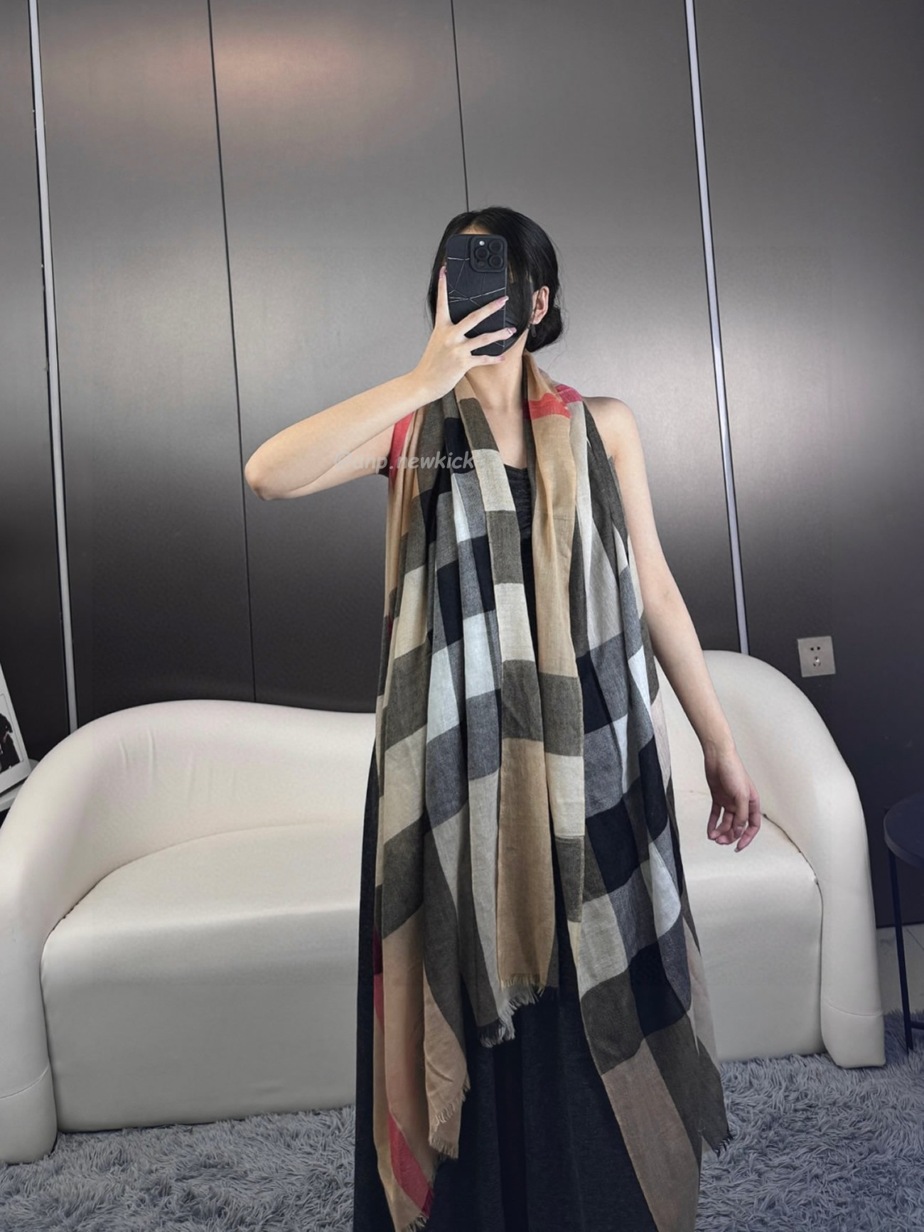 Burberry Vintage Check Cashmere Scarf 90x200cm (2) - newkick.org